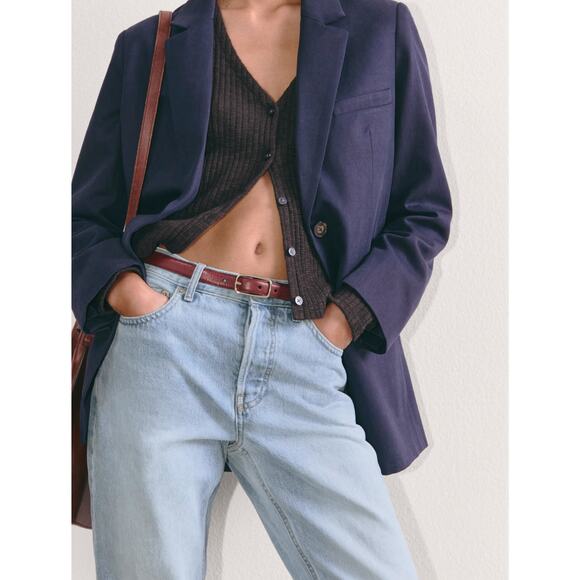 Everlane The ’90s Cheeky Jean Vintage Sunbleached Blue Straight Leg Size 32 NWT - Picture 4 of 13